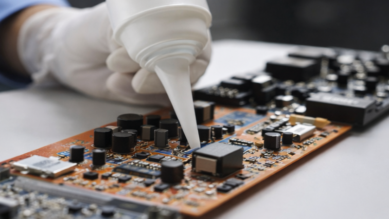 composto de envasamento de silicone para eletr&ocirc;nicos