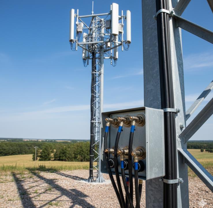 tubo retr&aacute;til a frio para esta&ccedil;&atilde;o base de telecomunica&ccedil;&otilde;es