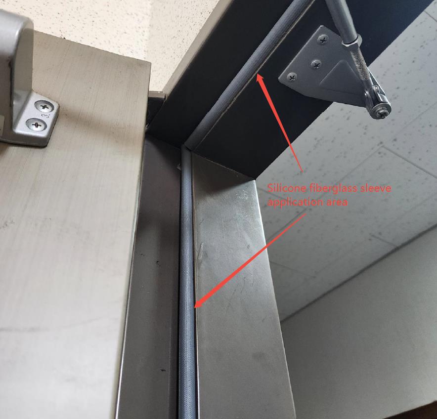 manga de fibra de vidro de silicone 2